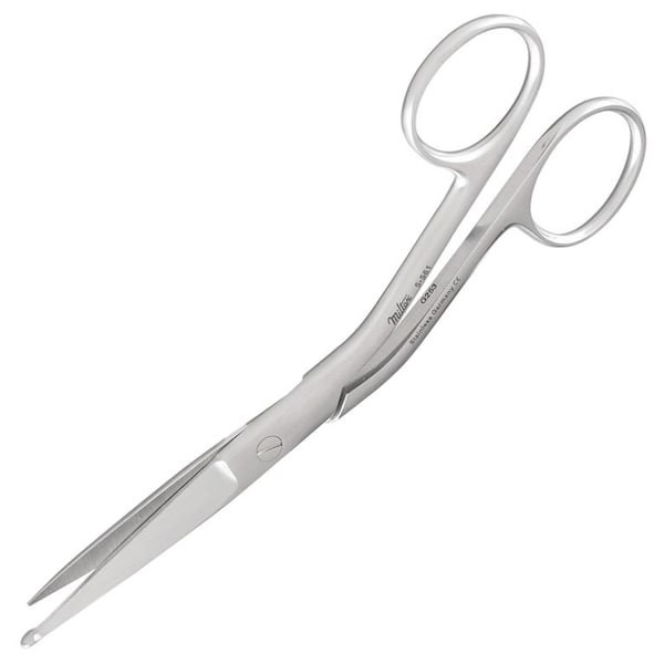 Knowles Bandage Scissors, 5.5in, Curved, Sharp/Blunt Tip